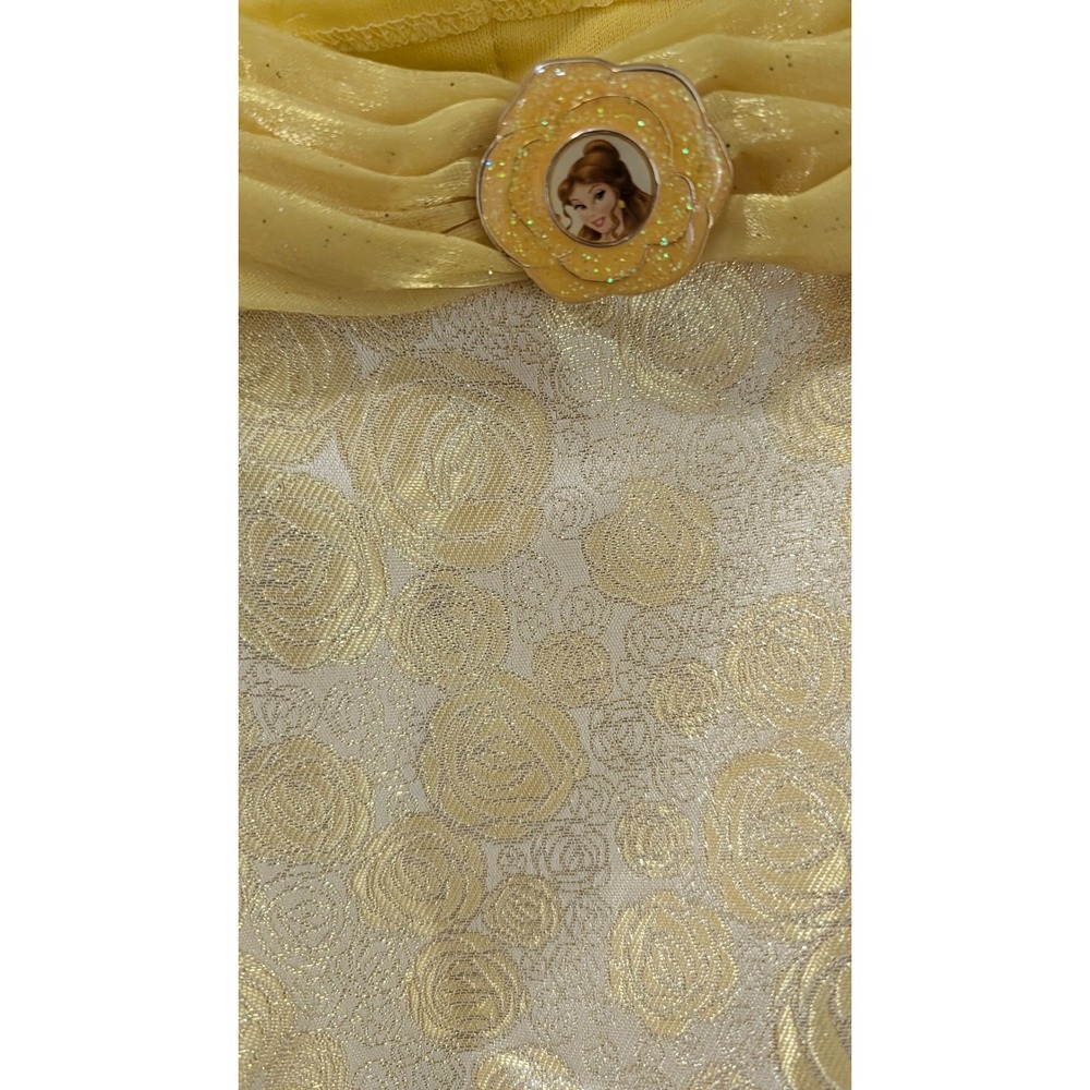 Disney Parks Belle Beauty and the Beast Costume Dress Yellow Gold Girls Large - Picture 2 of 6